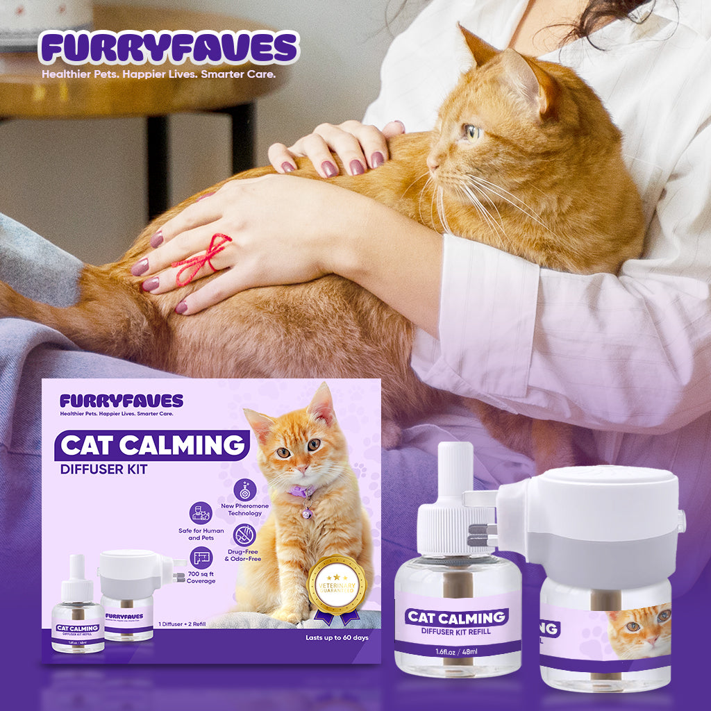 FURRYFAVE'S Pet Cat Calming Solutions - 1 Diffuser Set