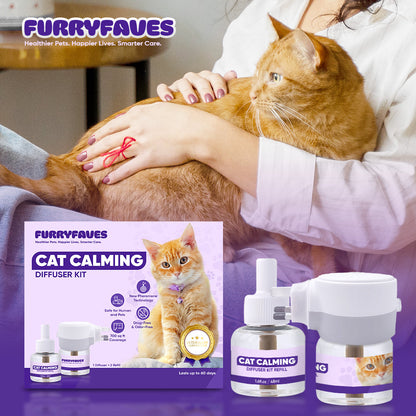 FURRYFAVE'S Pet Cat Calming Solutions - 1 Diffuser Set